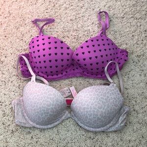❤️ 3/$20 ❤️  Pink Demi Bras 2 Pack